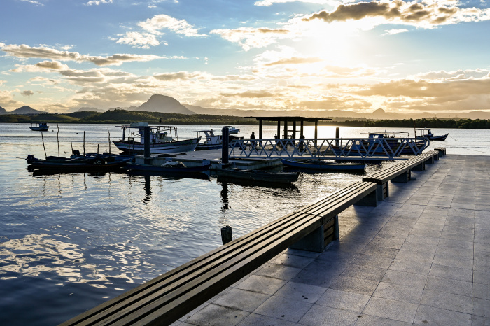 Pôr do sol na Ilha das Caieiras - Nova Orla de São Pedro